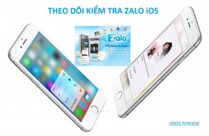 Phần mềm kiểm tra theo dõi Zalo iPhone 6s