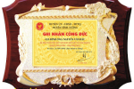 kỹ chương gỗ đồng, chứng nhận vinh danh, quà tặng vinh danh, vinh danh gỗ đồng, biểu trưng gỗ đồng