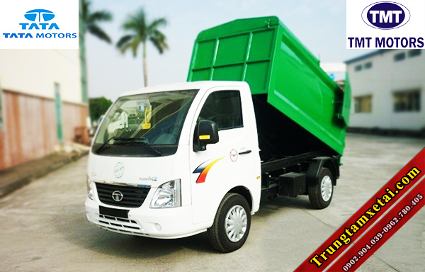 xe chở rác tata 870kg máy dầu nhập khẩu Ấn Độ