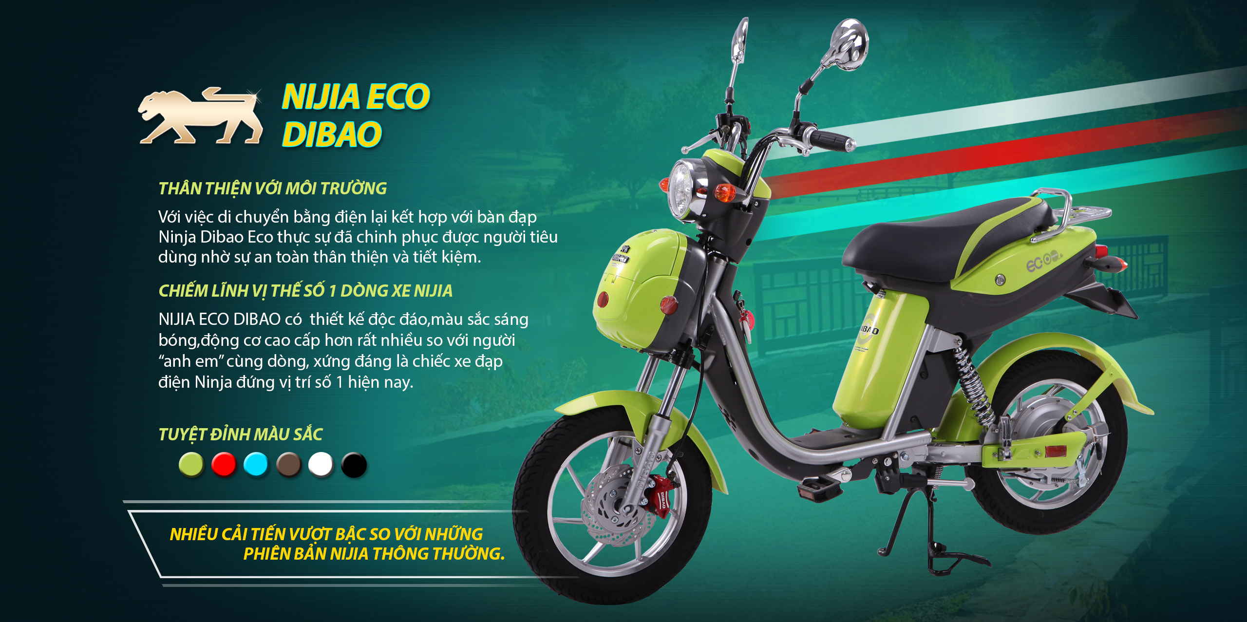 Xe đạp điện Nijia Dibao Eco dòng xe đạp điện dành cho tuổi hồng