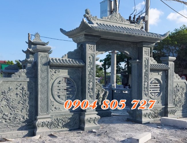 Mẫu cổng nghĩa trang bằng đá 2023