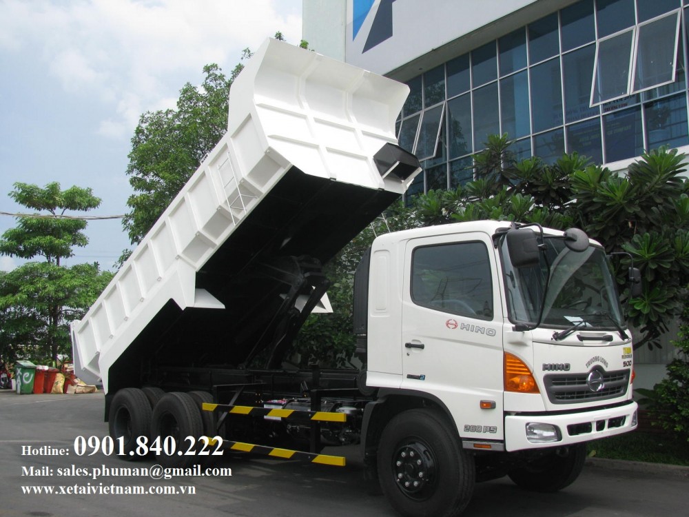 Đại lý ở TPHCM, Bình Dương, Đồng Nai, miền Nam, miền Tây bán xe tải tự đổ Hino 24 tấn