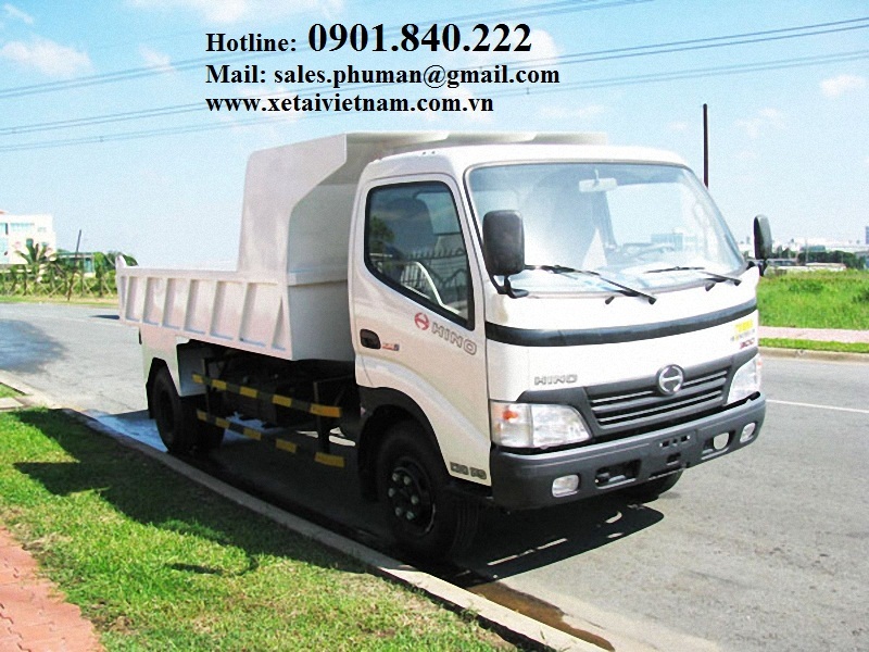 Bán xe oto tải tự đổ Hino 3t5 với giá tốt nhất thị trường HCM, Bình Dương, Đồng Nai, miền Tây