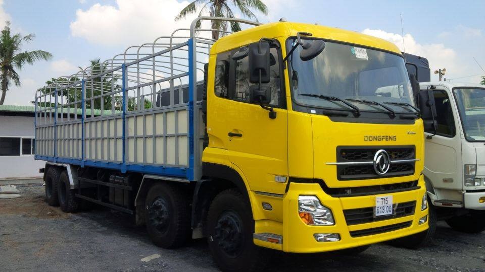 Chuyên bán xe tải Dongfeng Hoàng Huy 4 chân (4 giò), Dongfeng 4 chân 17.9 tấn L315 nhập khẩu