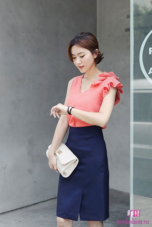 Váy liền thân Hàn Quốc tuyệt đẹp cùng nàng công sở