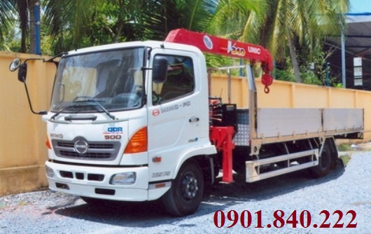 Xe tải Hino FL 15 tấn, 16 tấn 3 khúc lắp cẩu Unic 7 tấn, 8 tấn giá rẻ ở TPHCM, Bình Dương