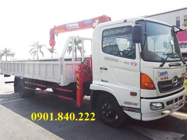 Xe tải Hino 4,5 tấn gắn cẩu Soosan 3 tấn 4 khúc, xe tải gắn cẩu Soosan 3 tấn Hino 4,5 tấn WU432