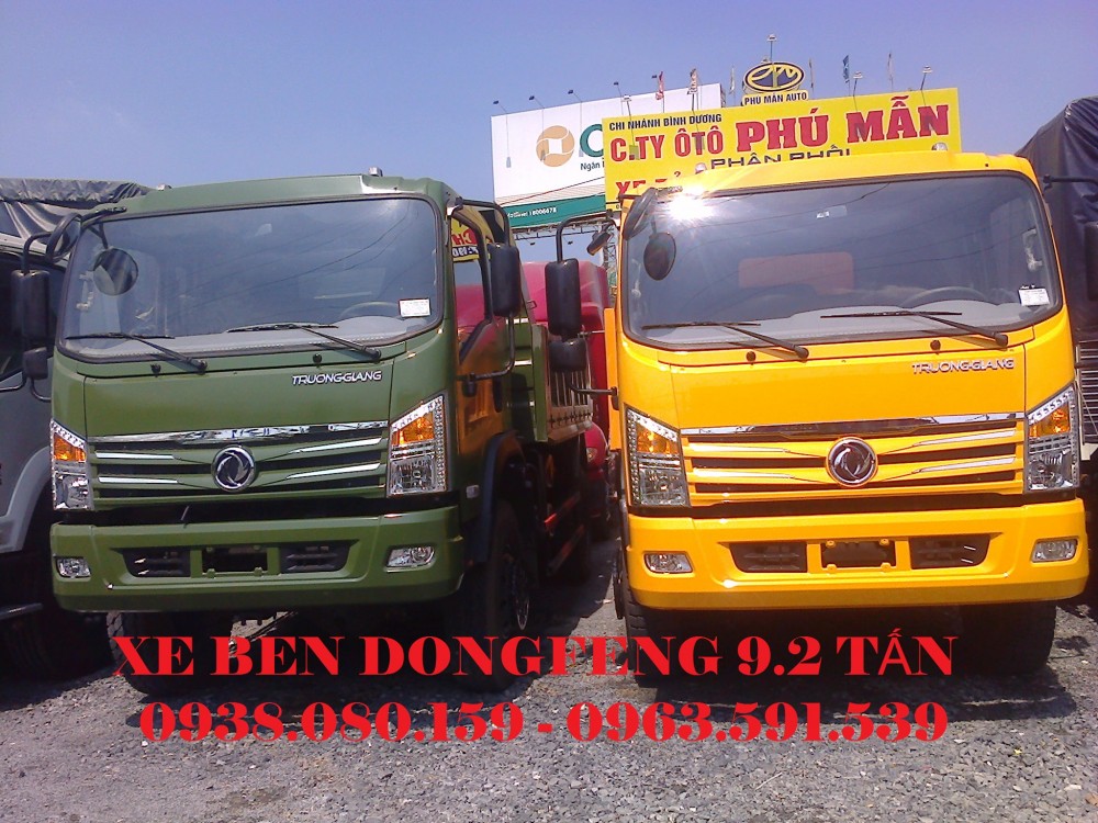 Bán xe ben Dongfeng 9.2 tấn 10 tấn giá tốt nhất, Đại lý bán xe ben Dongfeng 9.2 tấn 10 tan