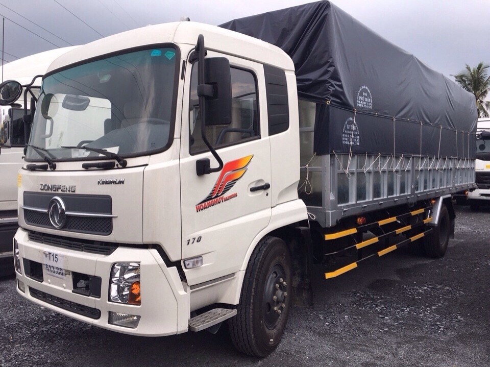 Giá bán xe tải thùng Dongfeng 9.6 tấn/9T6/9,6 tấn nhập khẩu và lắp ráp, thùng mui bạt, kín giao ngay