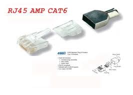hạt mạng CAT 6 3mảnh, đầu bấm mạng cat6 3 mảnh, Hạt RJ45 Cat6 3 (mảnh ghép) sỉ lẻ sẵn hàng