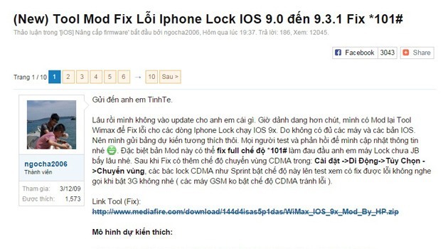 Đã ra mắt công cụ fix lỗi bản mới nhất dành cho iPhone Lock