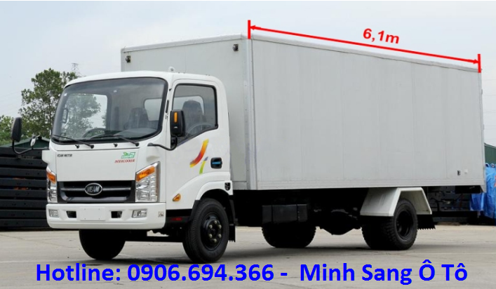 Bán xe tải veam VT260 thùng dài 6 mét tải trọng 1 tấn 9 vào được thành phố