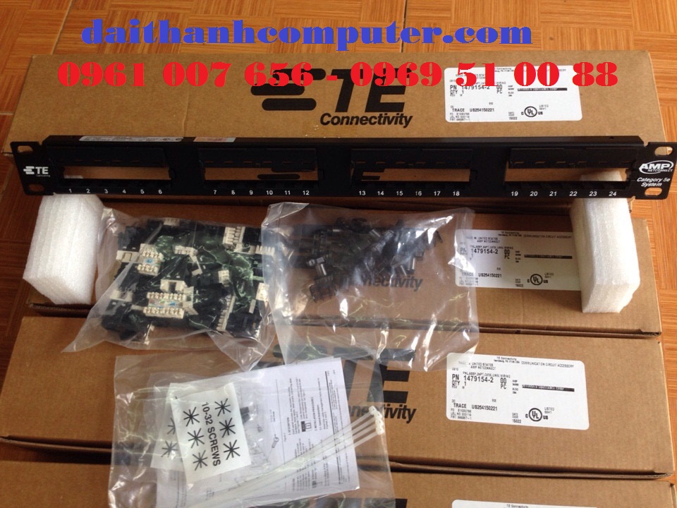 Patch panel 24 port AMP cat5,Patch Panel ,Connect Category 6 AMP