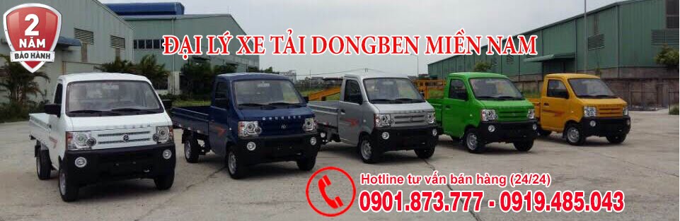 Chuyên bán xe tải nhỏ Dongben, xe tải Dongben 700kg 800kg 870kg bảo hành 2 năm, trả trước 40 triệu