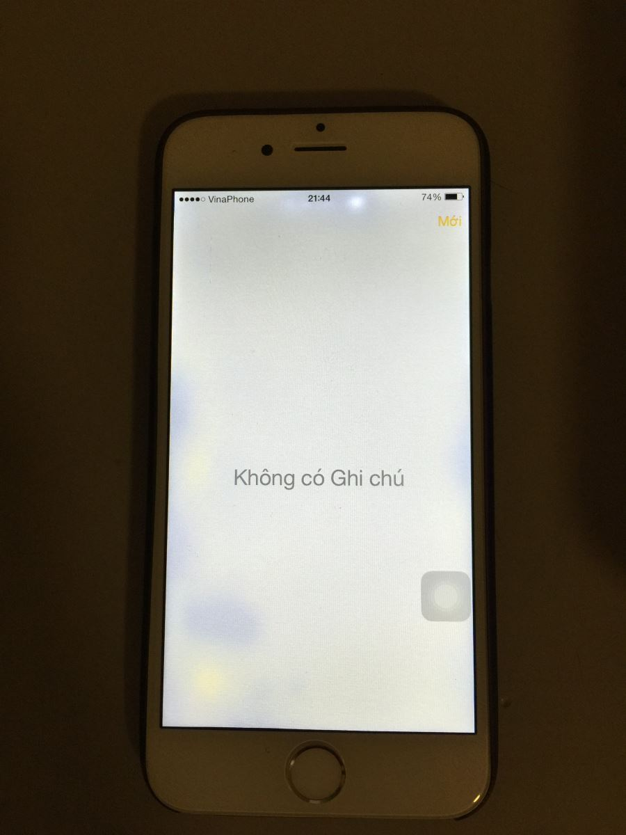 Tùy chỉnh thiết lập cài đặt lại có hết chấm trắng trên màn iPhone 6 không