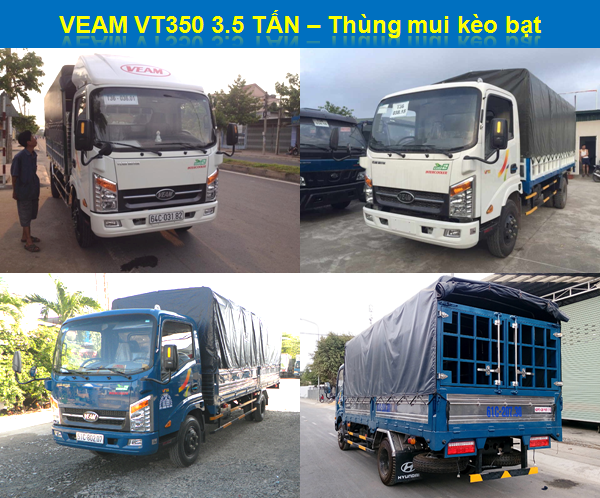 Bán xe tải veam vt350, xe tải veam 3,5 tấn giảm giá cuối năm, hổ trợ trả góp 70-80% giá xe.