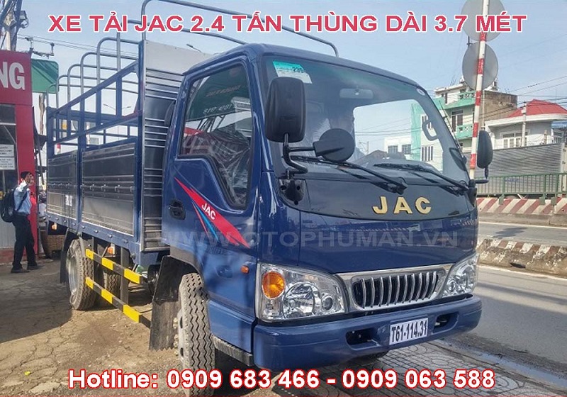 Bán trả góp xe tải jac 2t4 (2.4 tấn) thùng dài 3.7 mét – xe tải Jac 2.4 tấn/2,4 tấn công nghệ isuzu