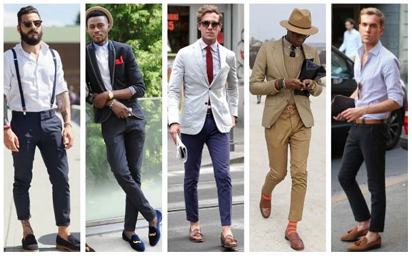 Một số phong cách mix đồ với giày lười nam dành cho quý ông
